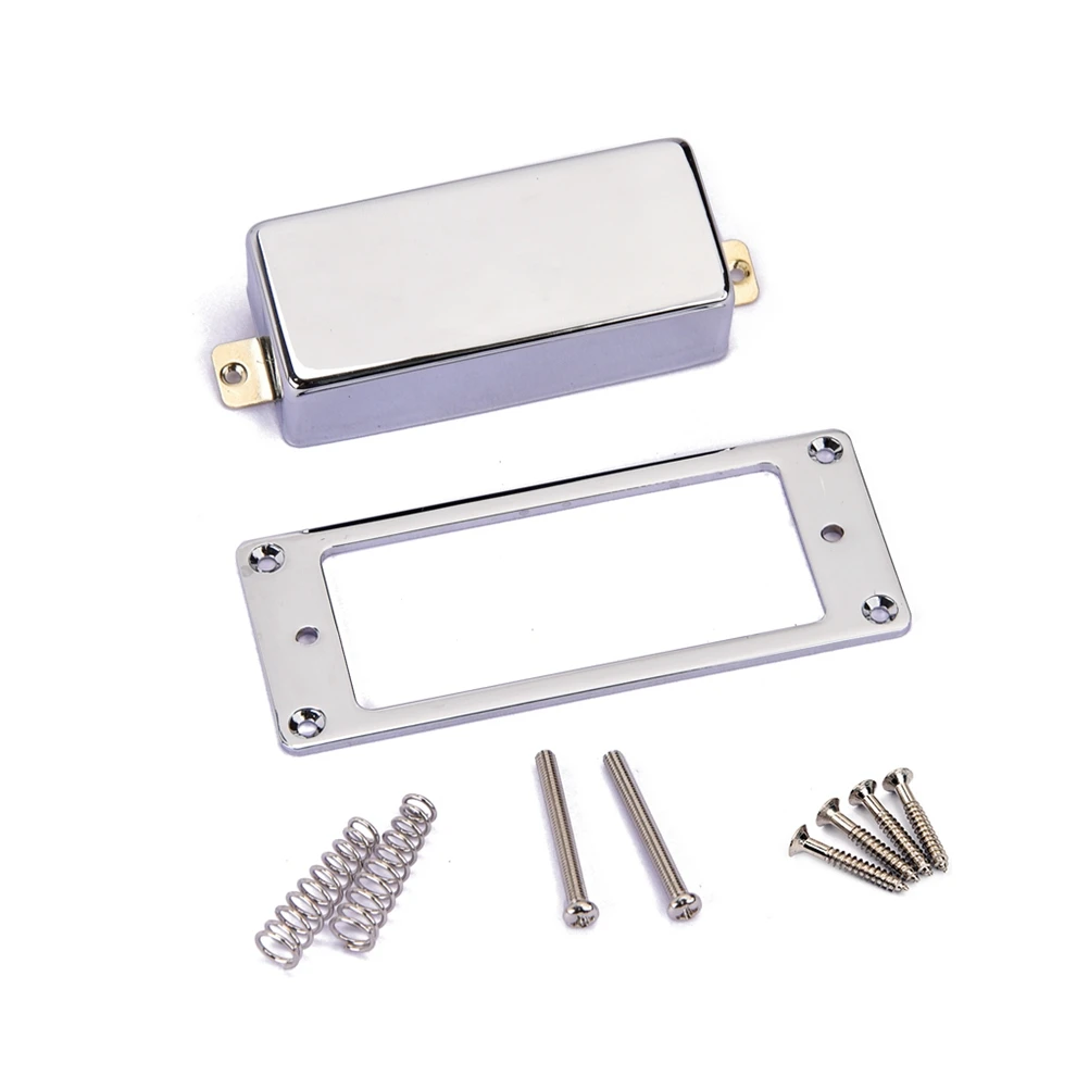 

Mini Frame Pickup Humbucker Pickups Base Cover Guitar Silver Frames Neck Bridges