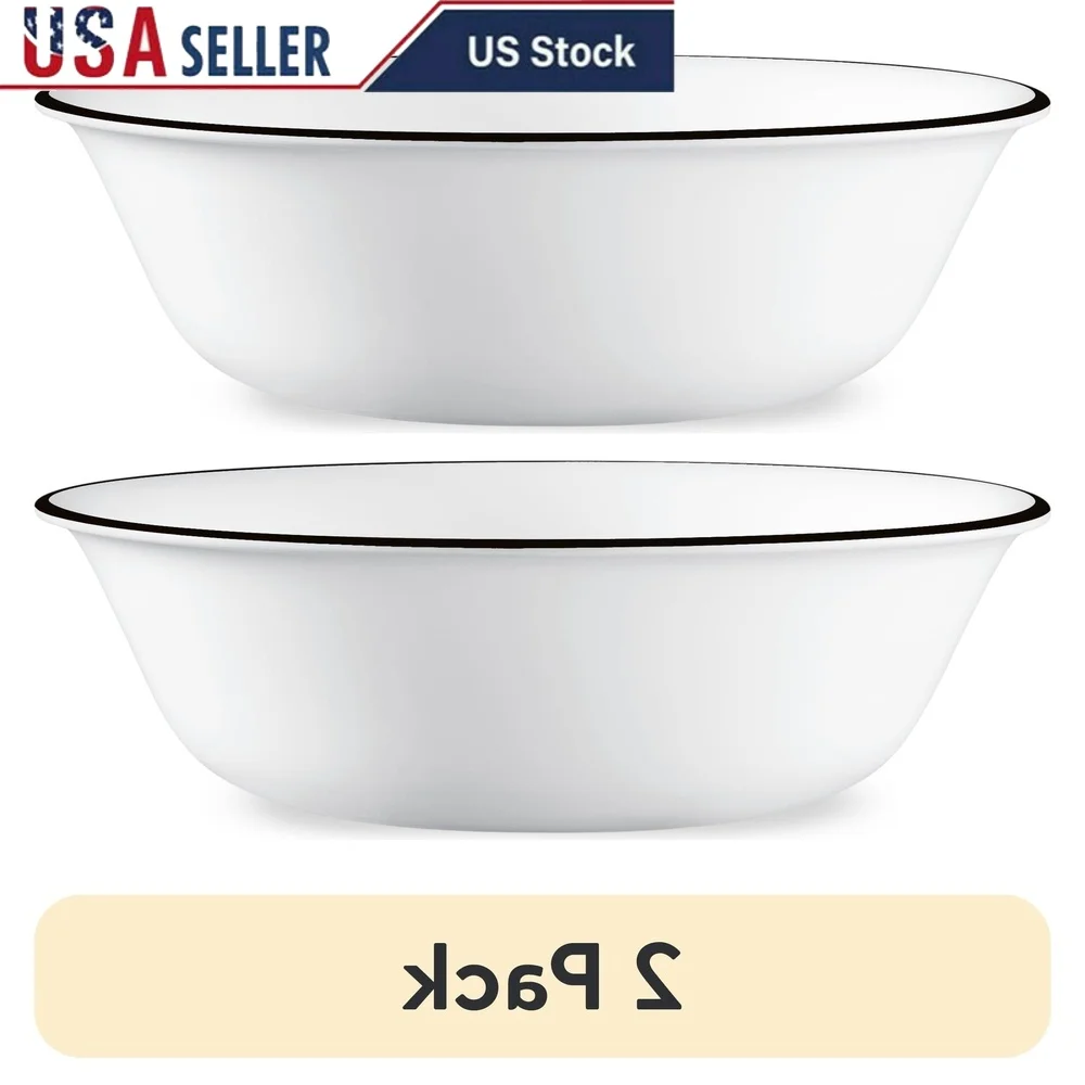 Paquete de 2 cuencos de sopa de cereales Brasserie de 18 oz, ligeros, de Triple capa, apilables, aptos para lavavajillas, aptos para microondas, ultrahigiénicos, ideales