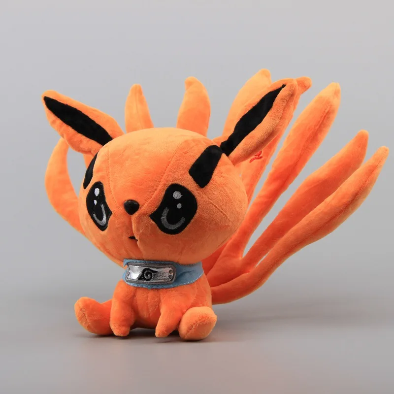 Kurama boneca de pelúcia dos desenhos animados brinquedo bonito macio recheado kyuubi raposa boneca de pelúcia para crianças presente aniversário 20cm