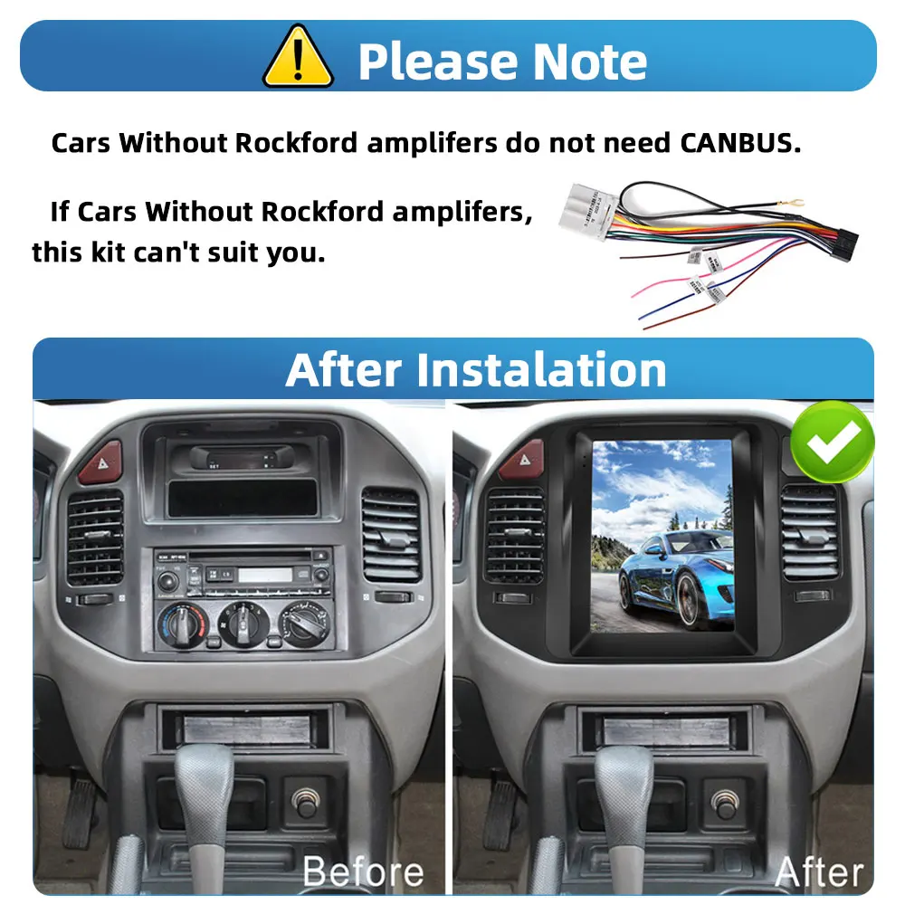 Podofo 2Din Android Car Radio Multimidia Video Player For Mitsubishi PAJERO V73 2004-2011 GPS Navigation Carplay Auto Stereo