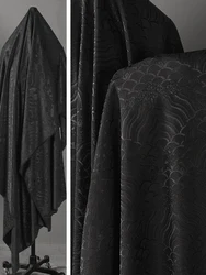Imitation Acetic Acid Fabric Jacquard Cheongsam Long Sleeved Smooth Soft Apparel Sewing Fabrics Clothing Diy Sew Cloth Wholesale