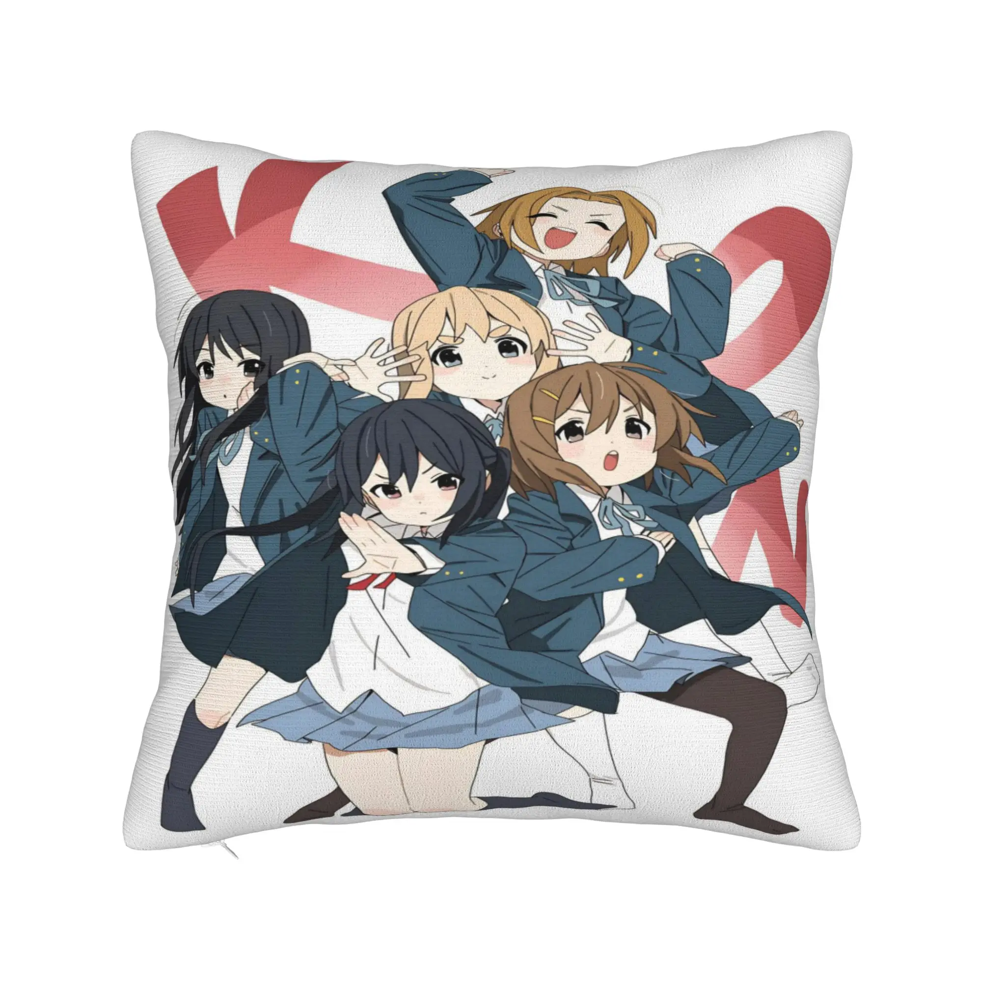 Bed Decoration K-On! k-on girls anime Pillowcases Merch  Pillow Covers Zipper Multi Size