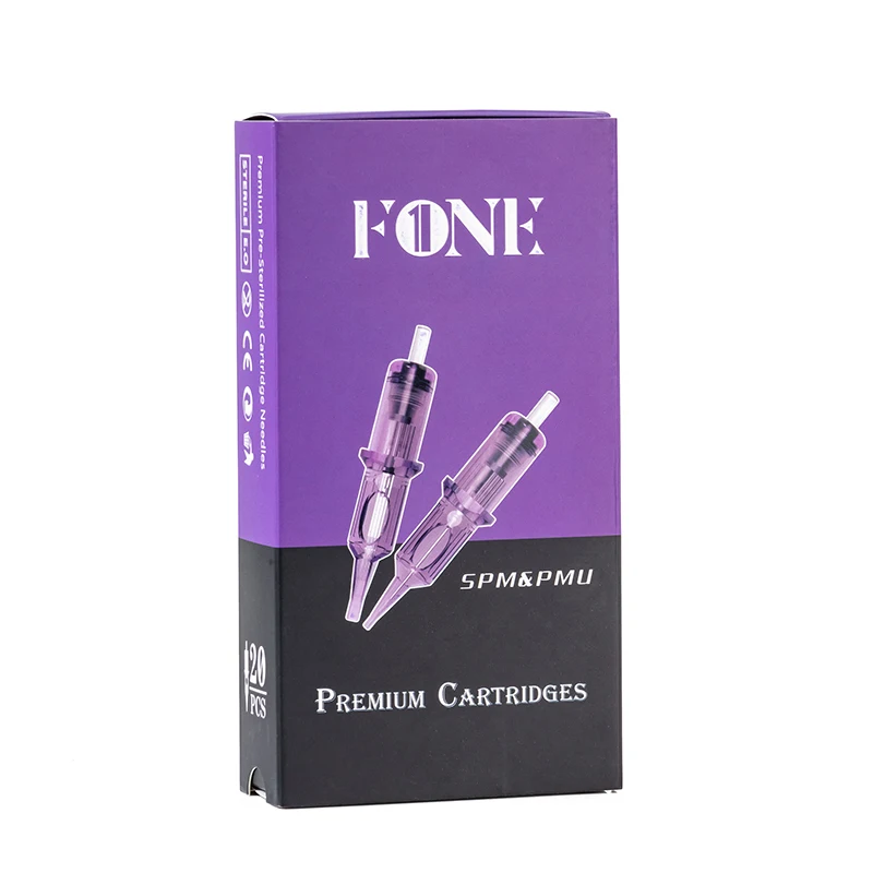FONE Tattoo Needles Cartridge Round Liner Precise Sharp Ink Flow Suitable for Tattoo or Permanent Makeup (PMU)Work