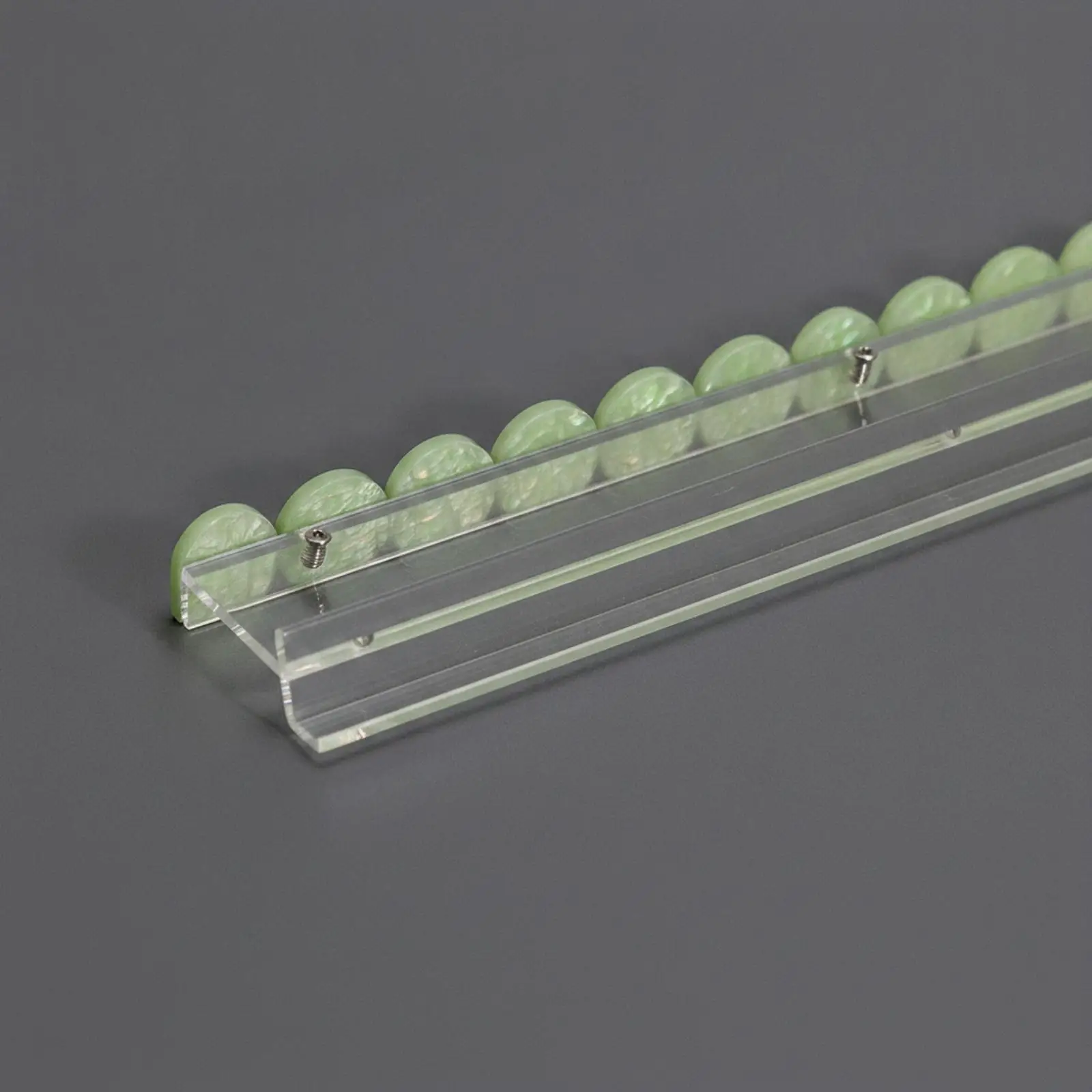 Low Profile Acrylic Mahjong Rack for Mahjong Tiles with Scratch Resistant Surface for Home Game Night Table Accessory