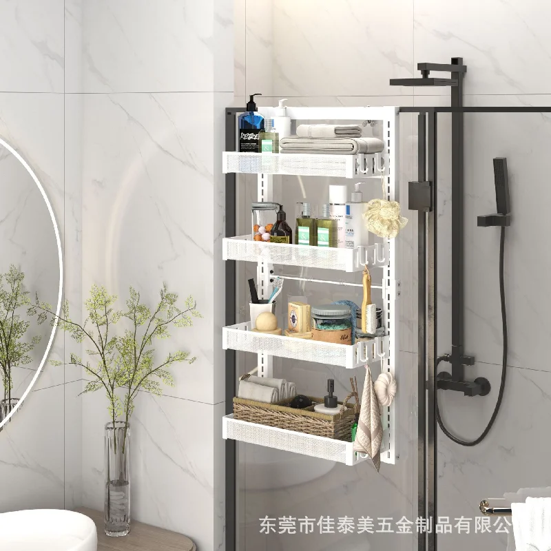 Bathroom Shelf Bathroom Accessories Shampoo Storage kitchen accessories Holder No Punch Metal Shelf Organizer Corner Shelf
