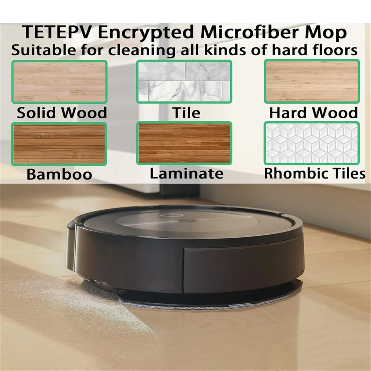 

A26P 4 шт. моющиеся подушечки для швабры из микрофибры для iRobot Roomba Combo I5/I5 +/J5/J5 + запасные части для робота-пылесоса