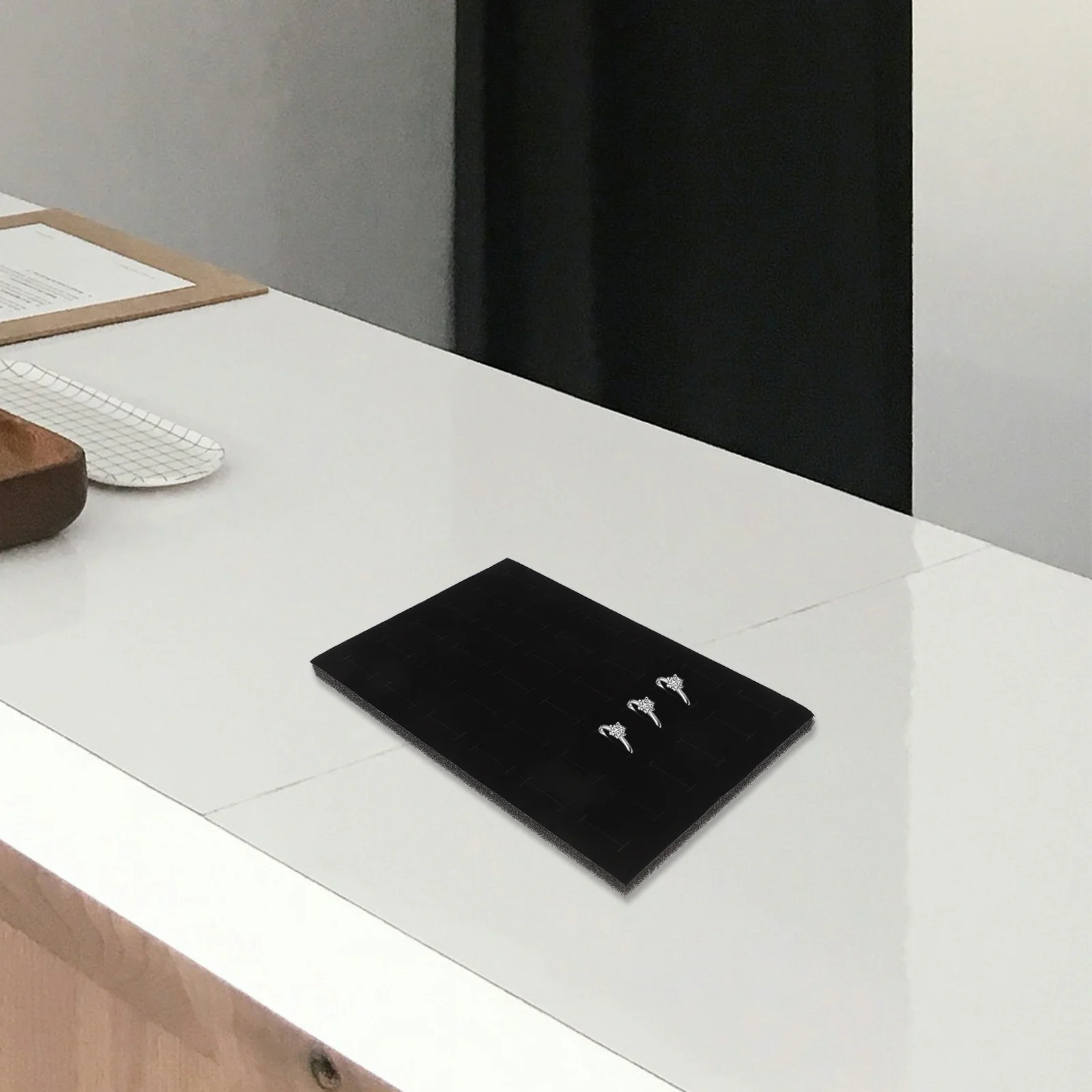 

5pcs Ring Earrings Foam Inserts Organizer Pads Stackable Trays Display Jewelry Holder Supplies Protect Scratch