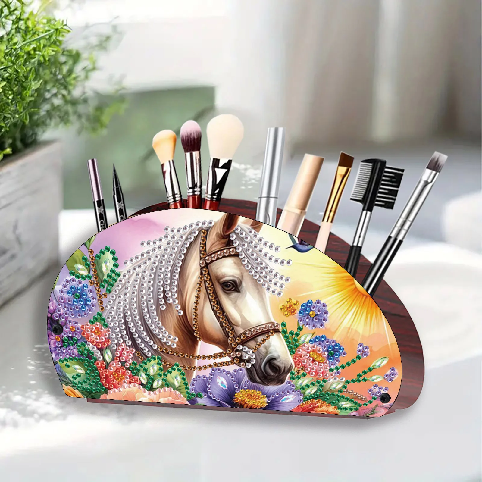 Diamond Painting Kit Organizer Box-Animals and Flowers Pattern DIY Special Shape Diamond Painting Home Decoration Storage Box view 5