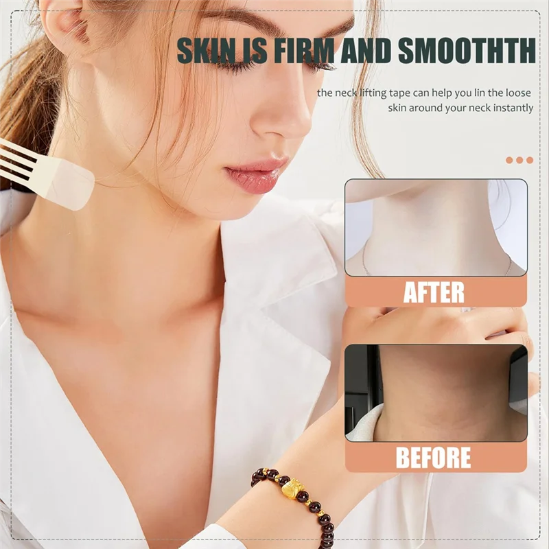 أشرطة رفع الرقبة ABUS، شرائط تصحيح فورية لإنقاذ الرقبة، رقعة الرقبة المضادة للتجاعيد، ملصقات رفع الرقبة