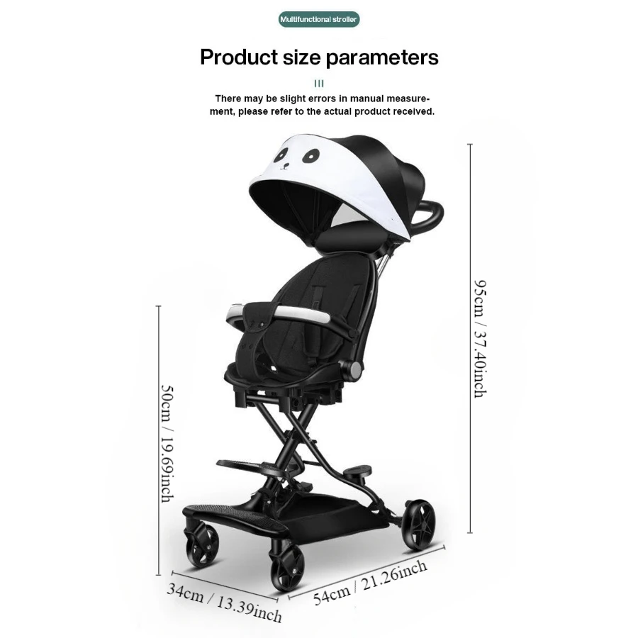 Lightweight And Compact Coast Rider Stroller With One Hand Easy Fold, Adjustable Handles And Soft Ride Wheels