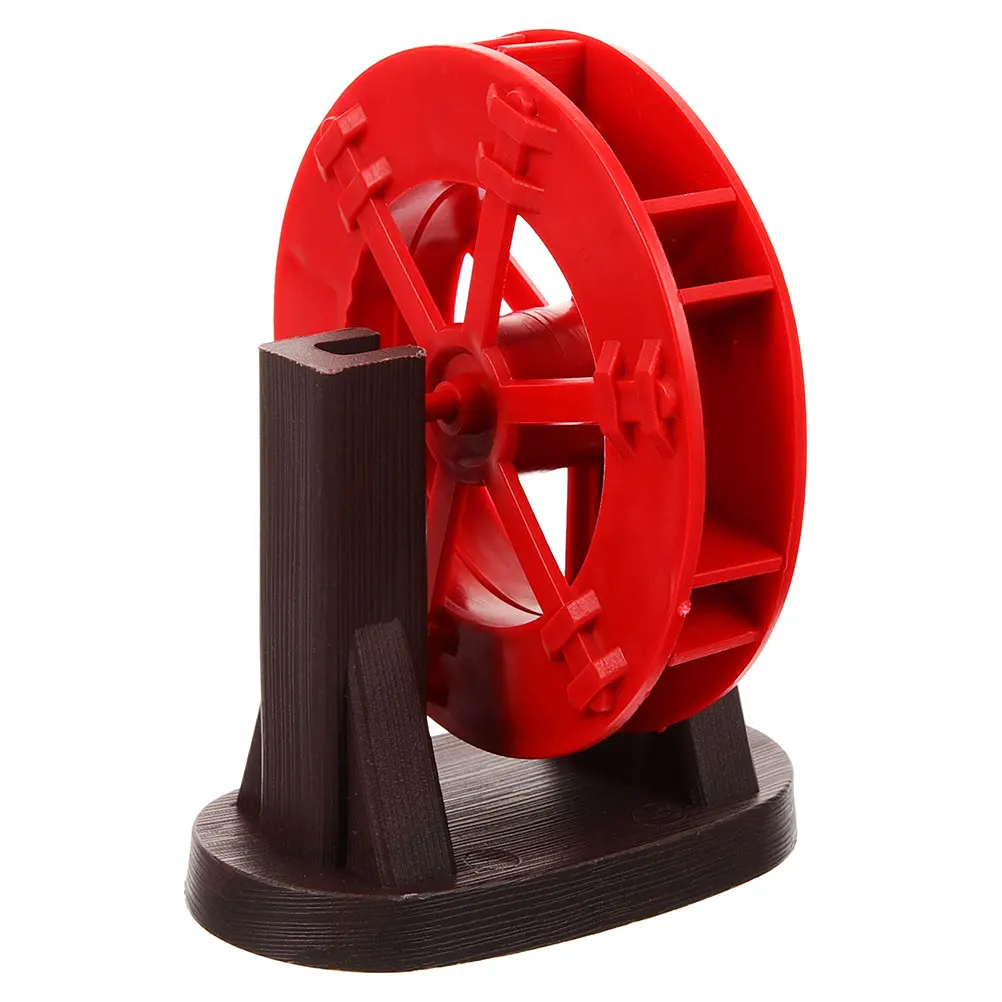 

Plastic Water Wheel Stand Set for Rockery Flow DIY Mini Aquarium Decor Reusable Durable Easy