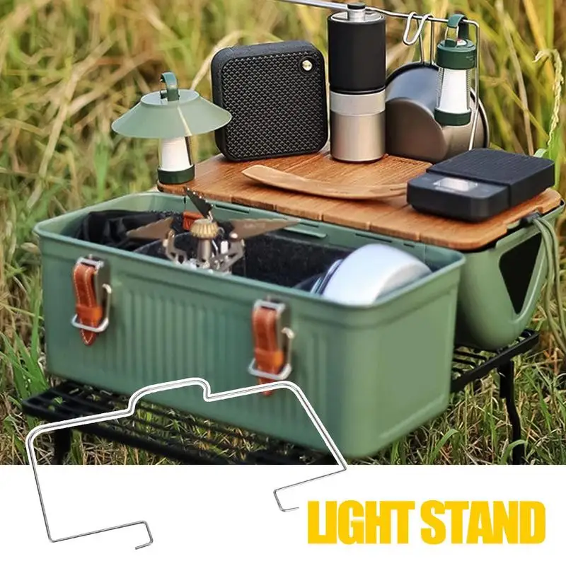 Steel Lunch Box Tabletop Table Top Detachable Lunch Box Camping Table Exquisite Portable Camping Table Lunch Box Tableware For