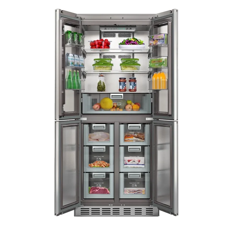 Built-in Refrigerator for Home Use 355L Four-Door French Door Inverter Frost-Free Bottom Ventilation