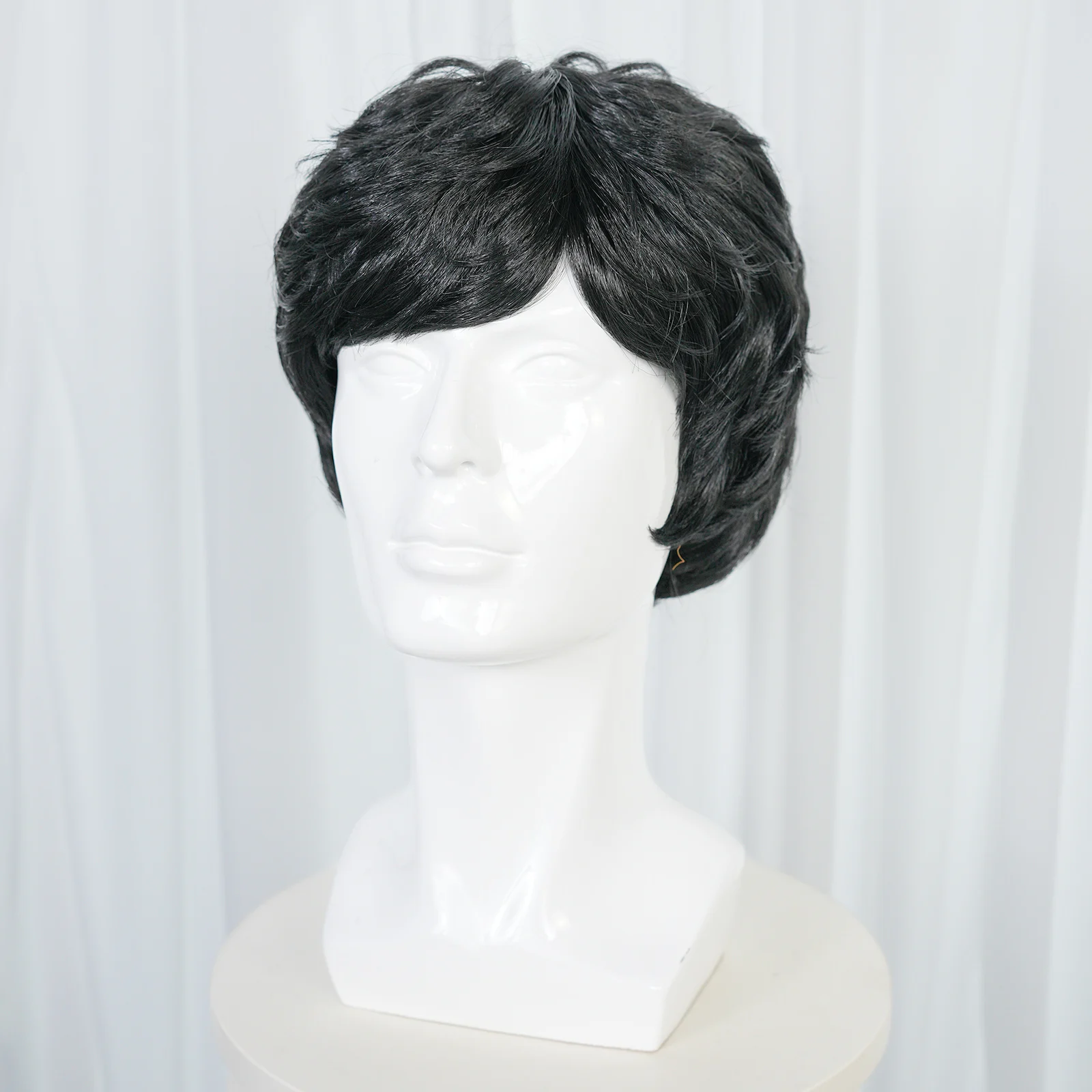 باروكة صناعية قصيرة مجعدة للرجال لملابس غير رسمية، ملابس إبداعية وشخصية كوسبلاي/تقليد