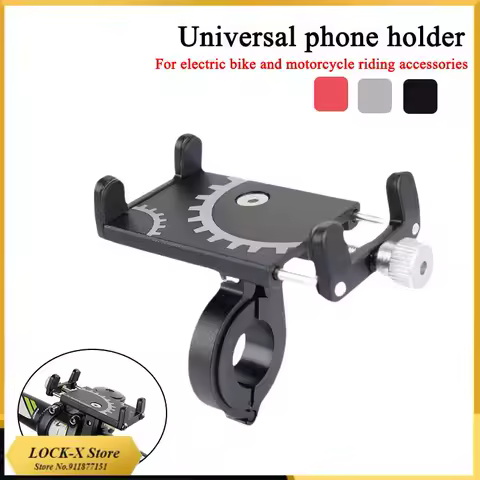 Bicycle Scooter Motorcycle Phone Holder Aluminum Alloy Anti-slip Bracket GPS Clip Universal Bicycle Phone Stand