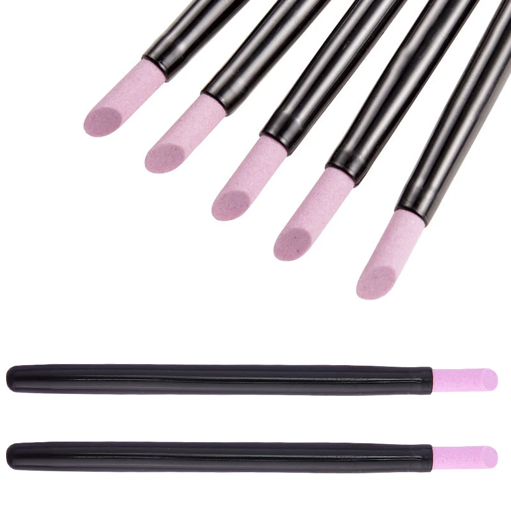 10 Pcs Manicure Nail Tools Fingernail Toenail Polisher Grinding Pen 137X1CM Cuticle Remover Polished Pushers