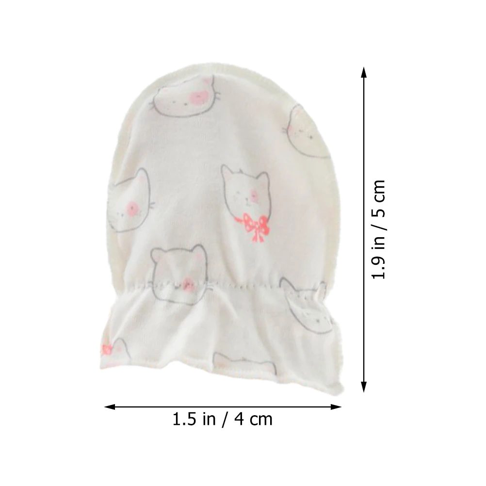 

8pcs Anti Scratch Gloves Cotton Newborn Mittens Infant Hand Protectors No Scratches Protective Gloves For Infant