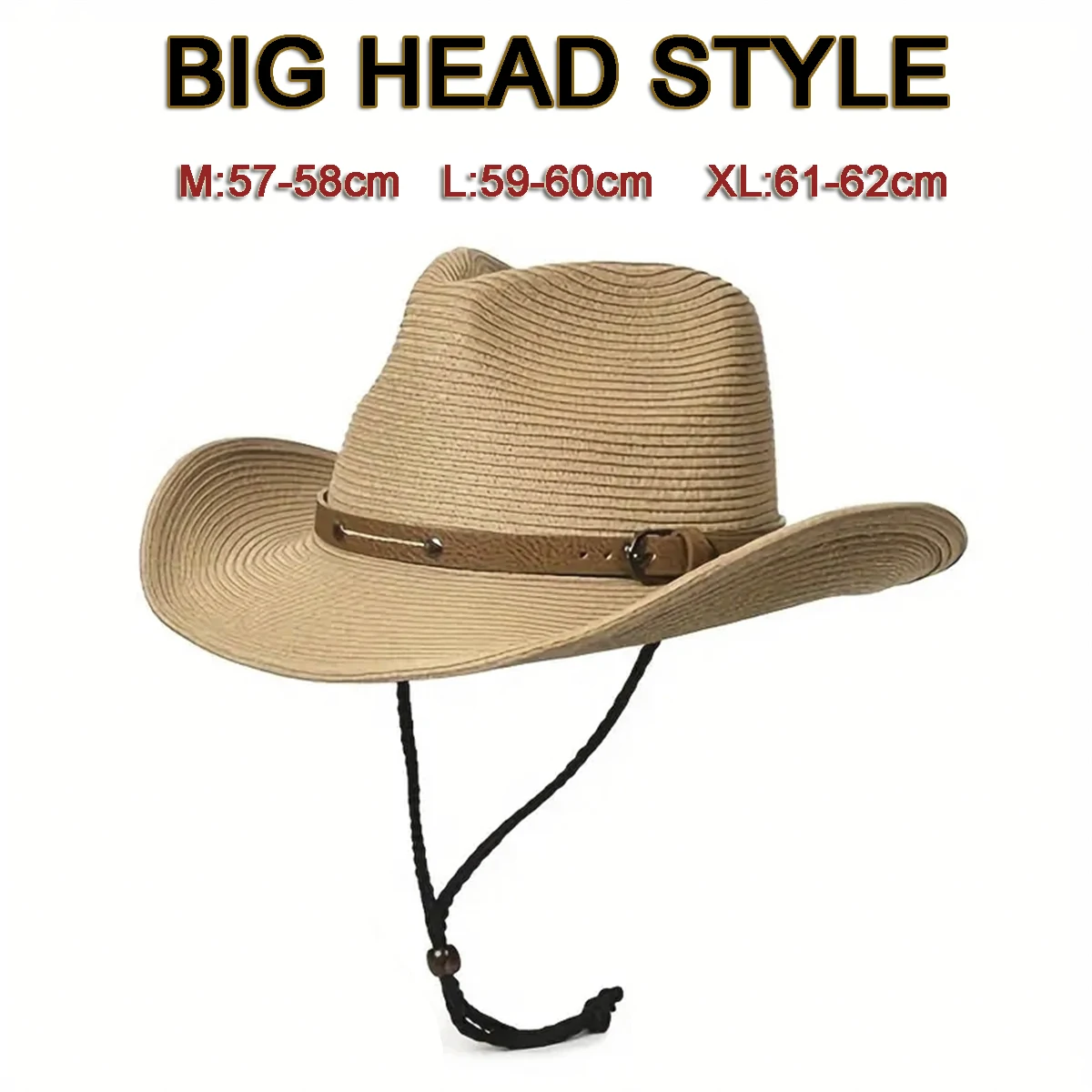 Large Size Summer Panama Hats For Women Men Wide Brim Beach Jazz Hat Cooling Male Sun Straw Hat Western Cowboy Stylish Leather