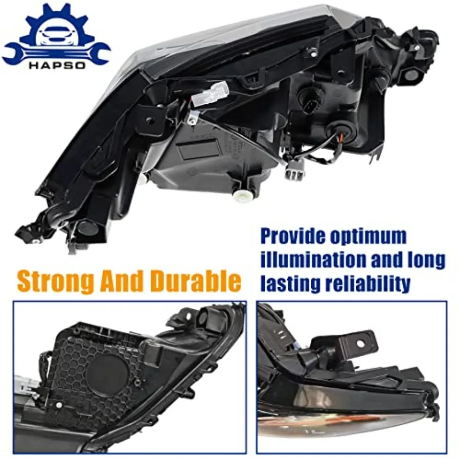 مجموعة المصابيح الأمامية تناسب 20182022 تويوتا كامري LE SE وHybrid LE SE مع برنامج تشغيل تكنولوجيا عين النسر HID