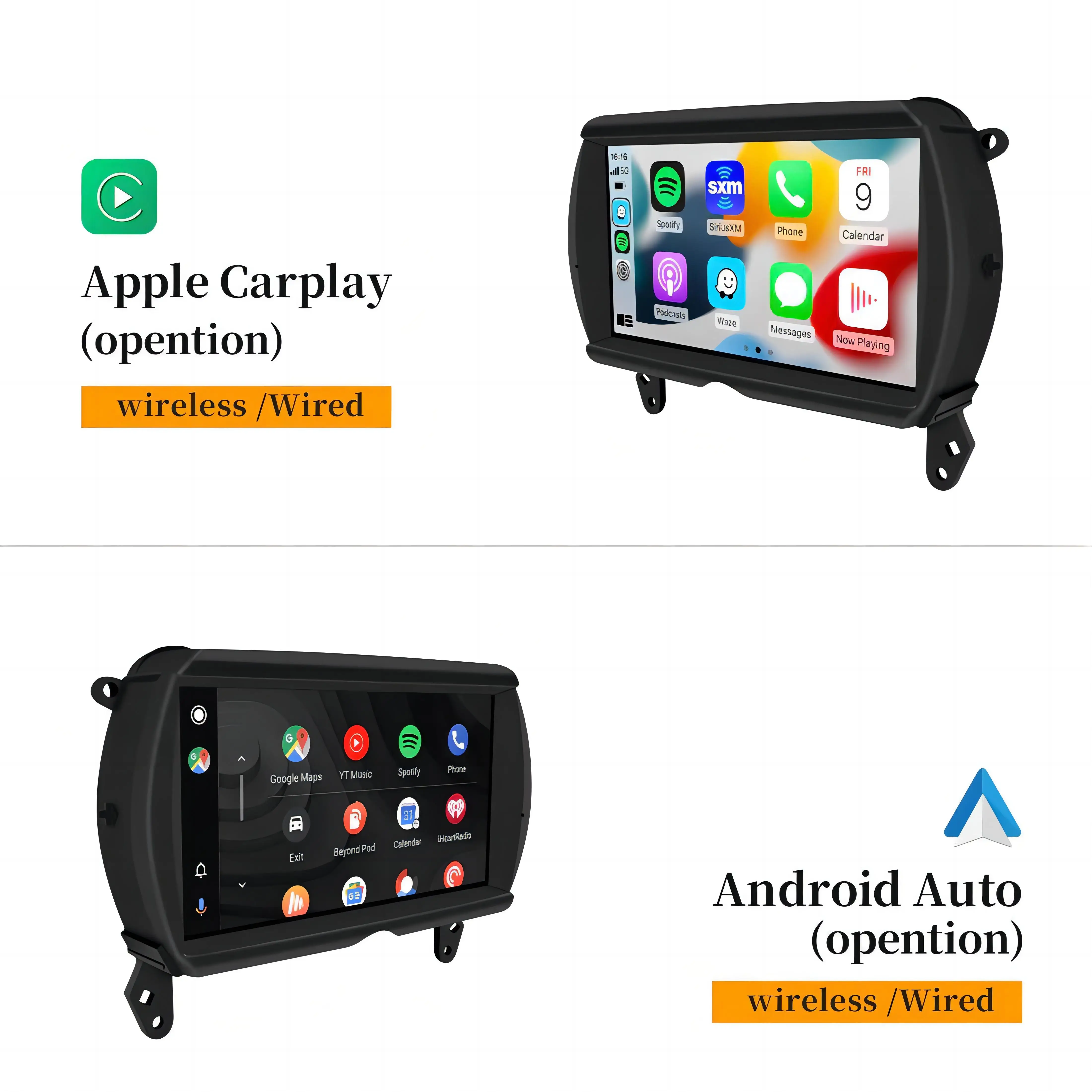 For Mini Cooper Radio F54/F55/F56/F57/F60 4+64GB 7” Touch Screen Stereo Upgrade Apple Carplay Android Auto Full Screen Navi Map