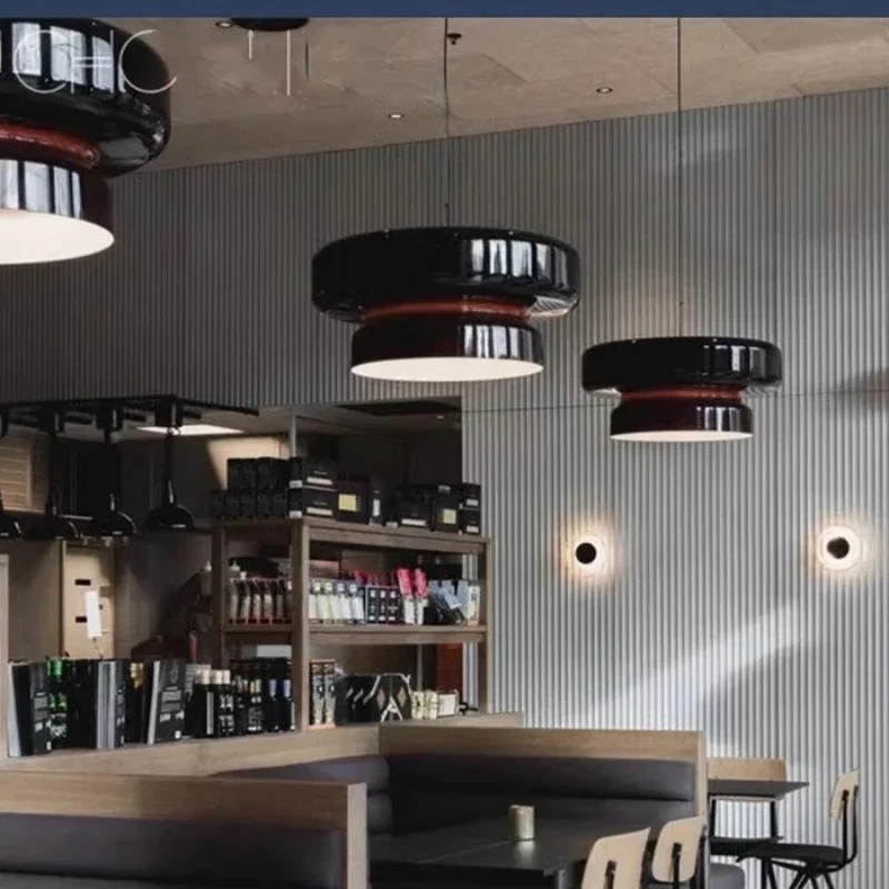 Lámpara colgante de restaurante bohemio Marset español, arte creativo de diseño, lámpara de ambiente de barra de cristal colorida