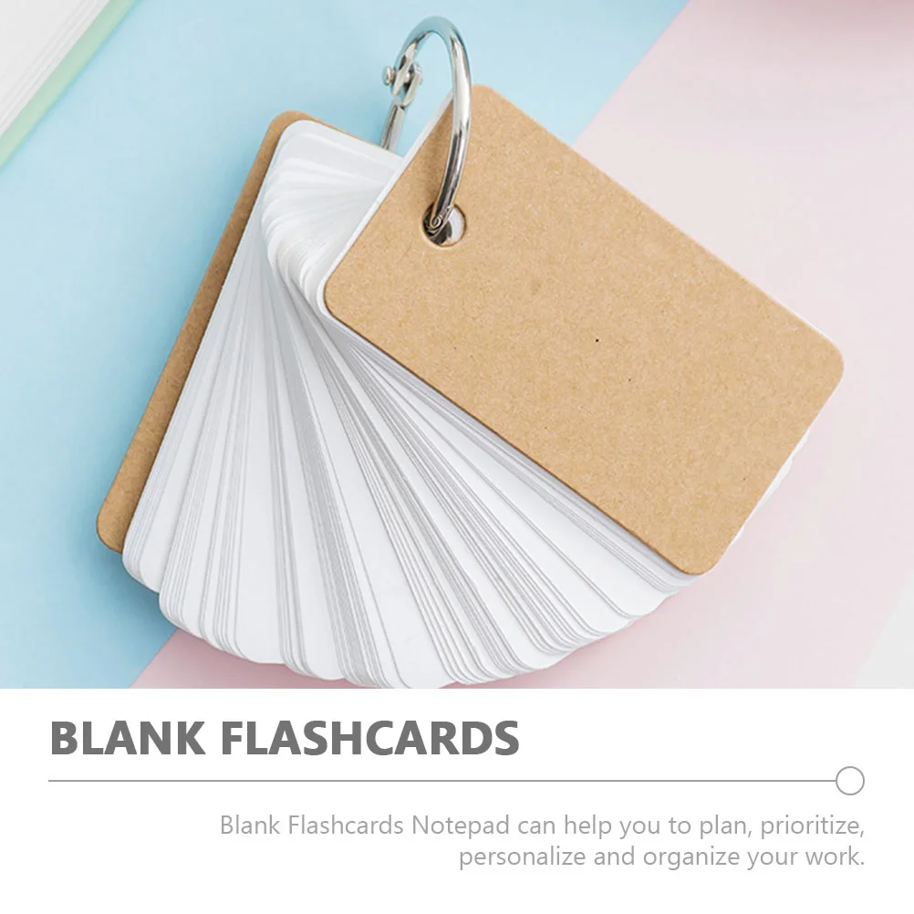 4/8Pcs Blank Words Flashcards Simple Style Memo Cards Students English Words Memory Cards Office Students Home Memory Notepads