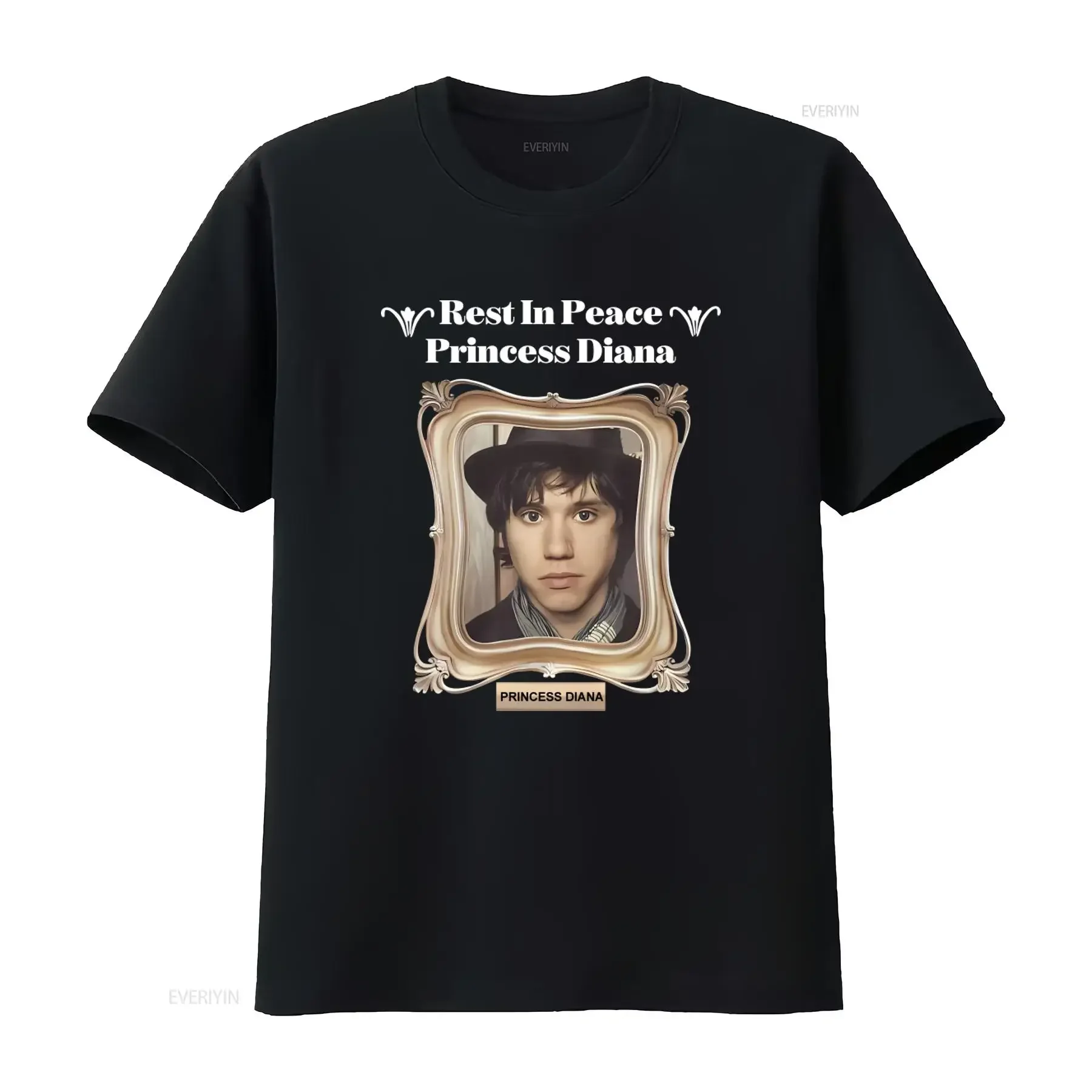Rest In Peace Princess Diana Ryan Ross T Shirt Fashion Retro Design  vintage Washed graphic Soft Comfortable Stretched