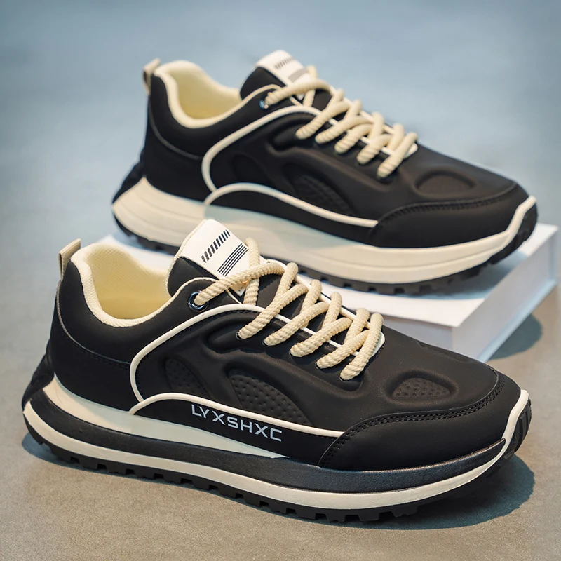 

Men's Casual Sneakers for Spring, Thick-Soled Comfortable Low-Top Non-Slip Outdoor Fashion Dad Shoes‌