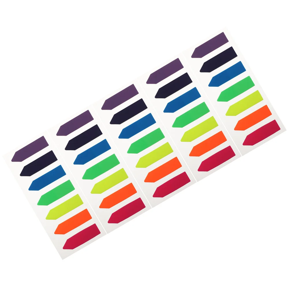 5 قطعة 5 أوراق منصات الشرح لزجة صفحة توجيه العلامات ذاتية اللصق ورقة علامات الصفحة لقراءة الكتاب وضع العلامات مذكرة ملونة