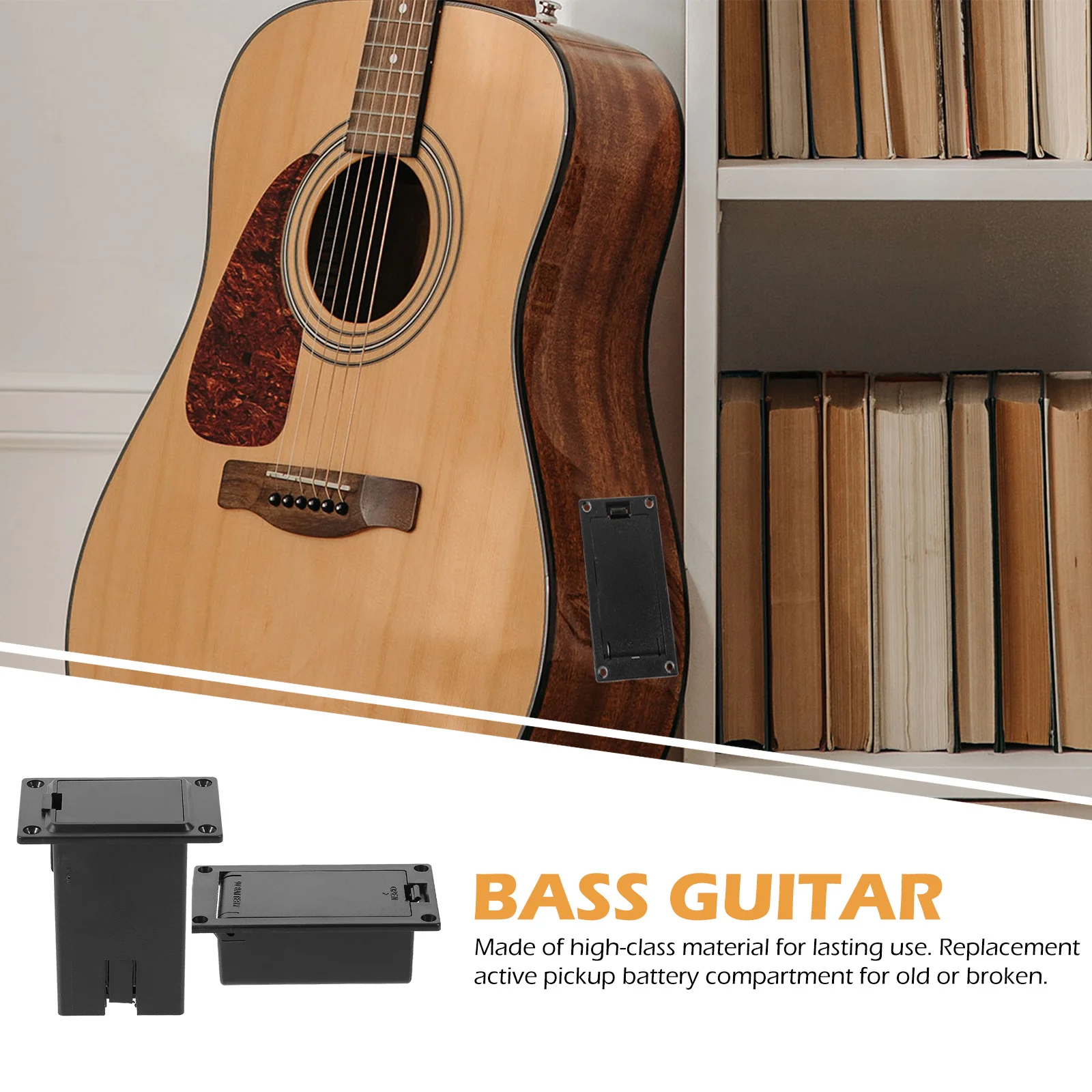 

4 Pcs Case Compartment Electric Guitar Parts Container Black Pickup Holder