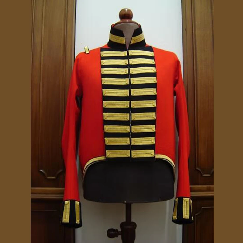 

18th Century British Regiment Napoleonic Officer Costume Red Jacket Military Officer Royal Guard British Soldier Army Coat Costu