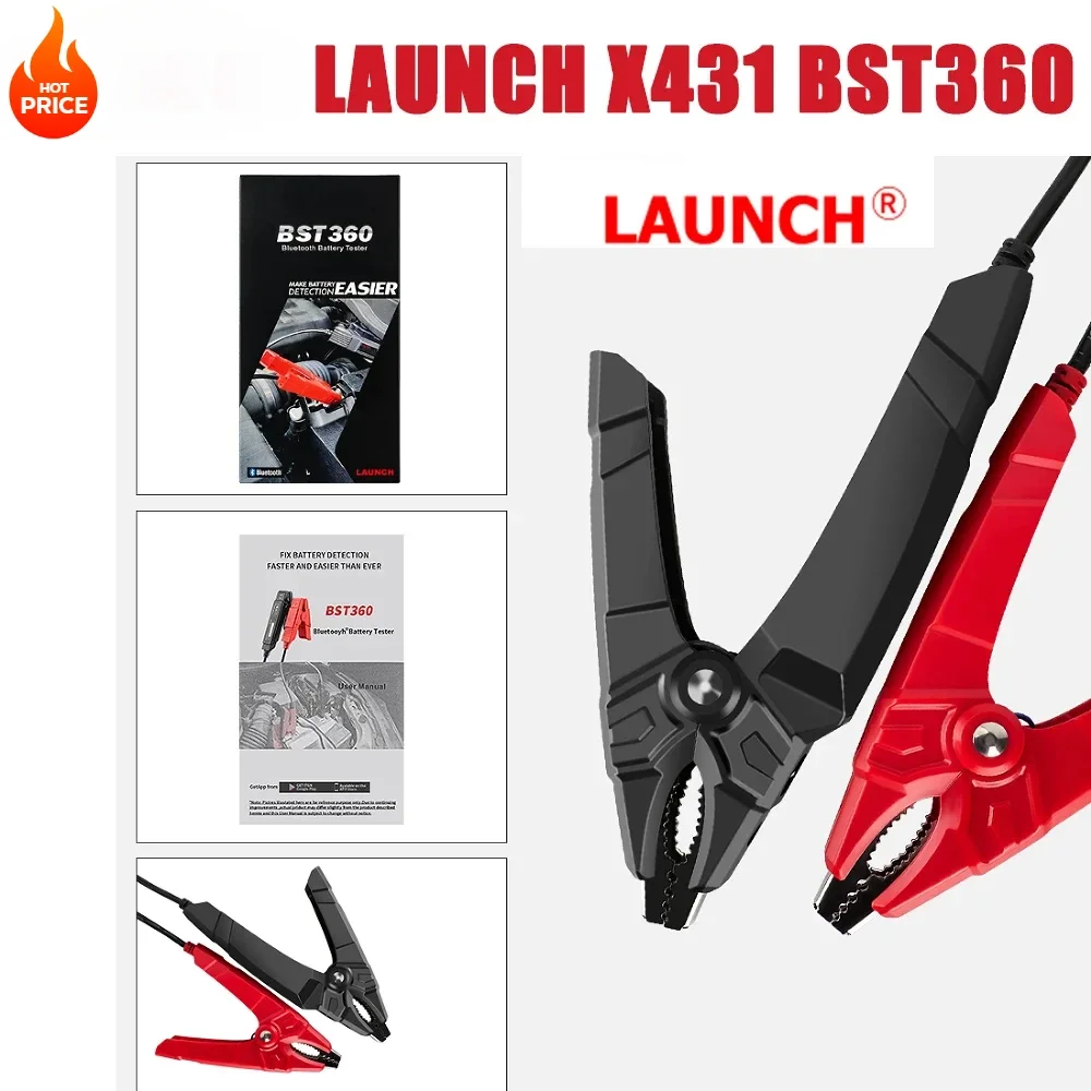 

LAUNCH X431 BST360 Battery test Clip Analyzer 12V 2000CCA Voltage Battery Test Car Battery Tester Tools