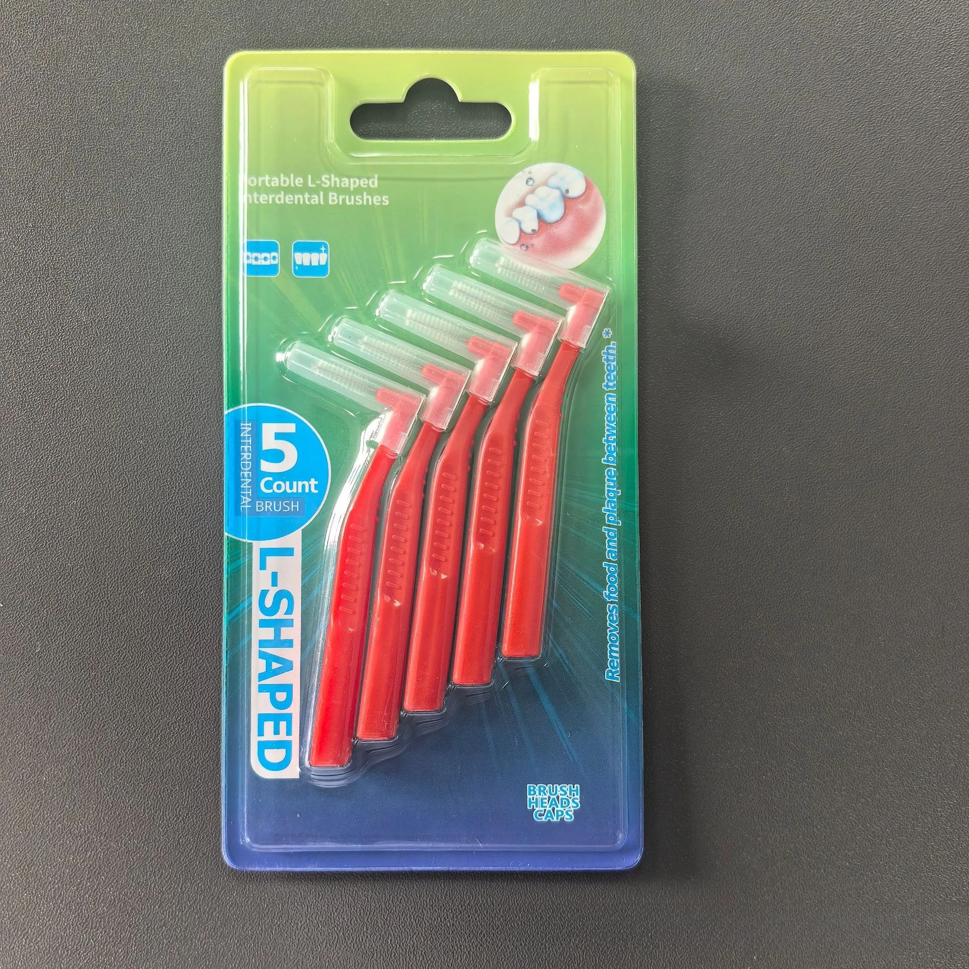 20 Packs L Shaped Short Interdental Brush for Orthodontic Teeth Clean Between Teeth Braces Cleaning Mini Brush Ultrathin