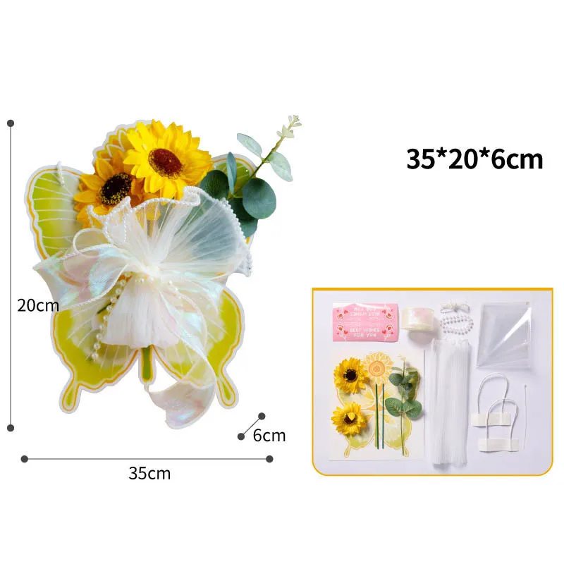 Cartes de vœux créatives en Bouquet de papillons pour enfants, faites à la main, carte postale de fleurs éternelles, cadeau d'anniversaire, nouvelle collection 2025