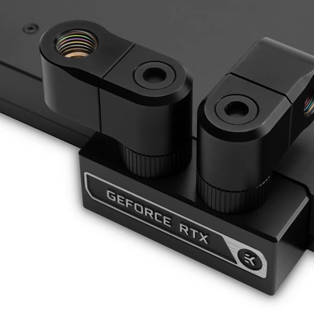 

EK-Quantum Torque Double Rotary Offset 28mm - black Water-cooled fittings . Double rotation 28mm offset accessory.