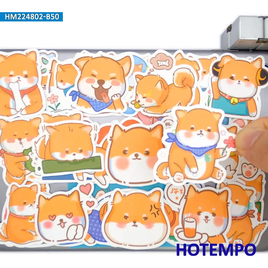 20/30/50PCS Shiba Inu Stickers Cute Dog Cartoon Puppy Funny Animals for Laptop Scrapbook Luggage Cup Bike Car Phone Sticker Toys