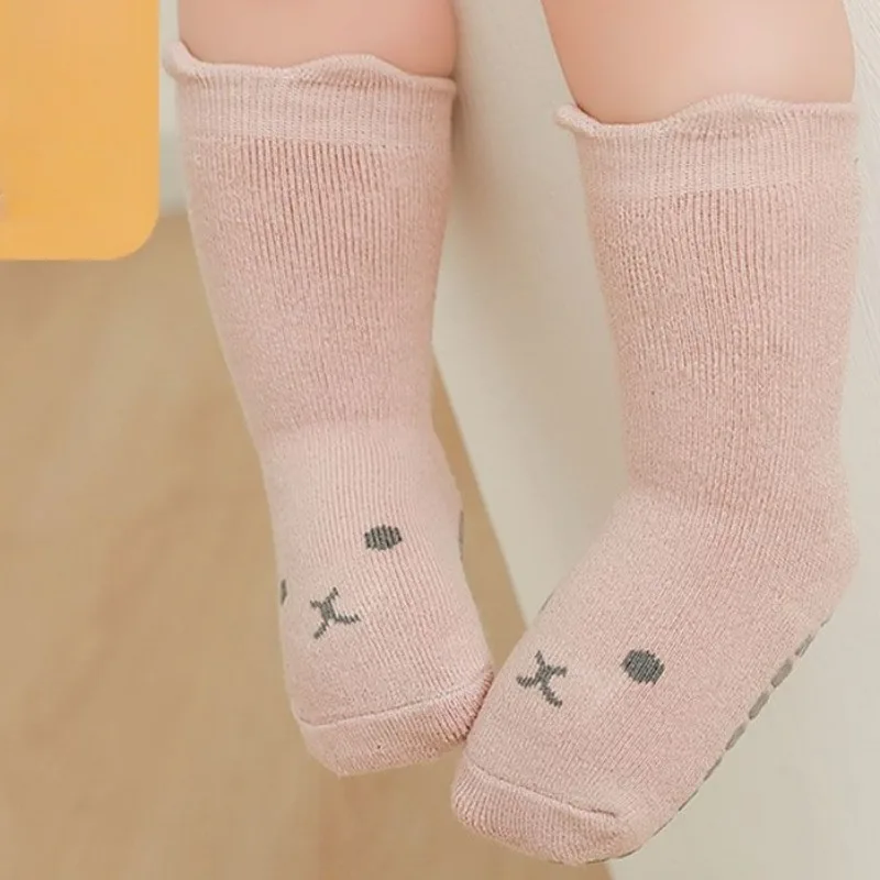 

Утолщенные противоскользящие детские носки-гольфы с начесом, сохраняющие тепло, утепленные, для детей 0-3 лет, для мальчиков и девочек, для дома и пола