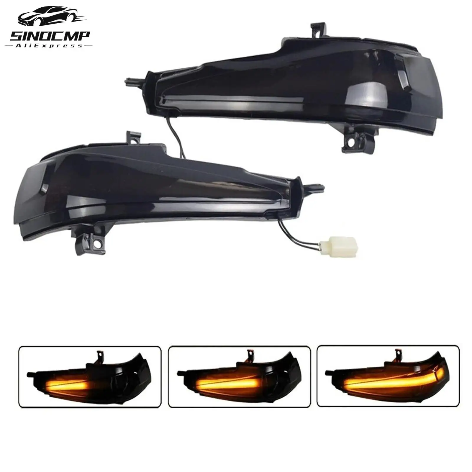 

2Pcs Side Mirror Sequential Turn Signal Light 34300-SNB-013 34350-SNB-013 For Honda Civic Mk8 Sedan FD1 FG2 FA1 Turn Light
