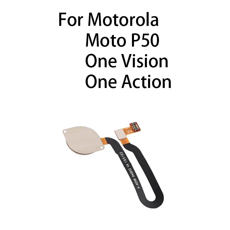 Gefenis Home Button Fingerprint Sensor Flex Cable For Motorola Moto P50 / One Vision / One Action