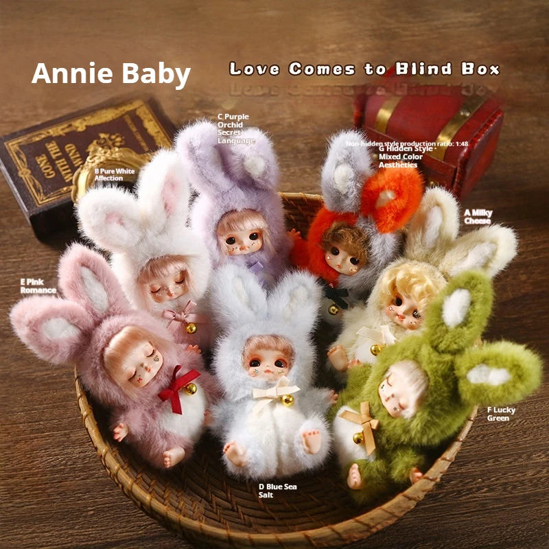 

New Original Anni Baby Love Comes Vinyl Plush Blind Box Small Doll Room Decorations Toy For Birthday Gift Trendy Vinyl Face