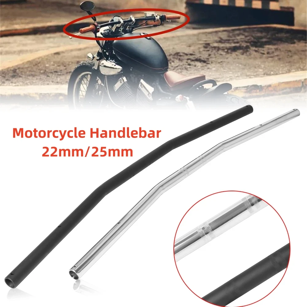 

22mm 25mm Universal Retro Motorcycle Steering Wheel Handlebar Motocross Vintage Handle Bars For Scooter Chopper Cafe Racer Bike