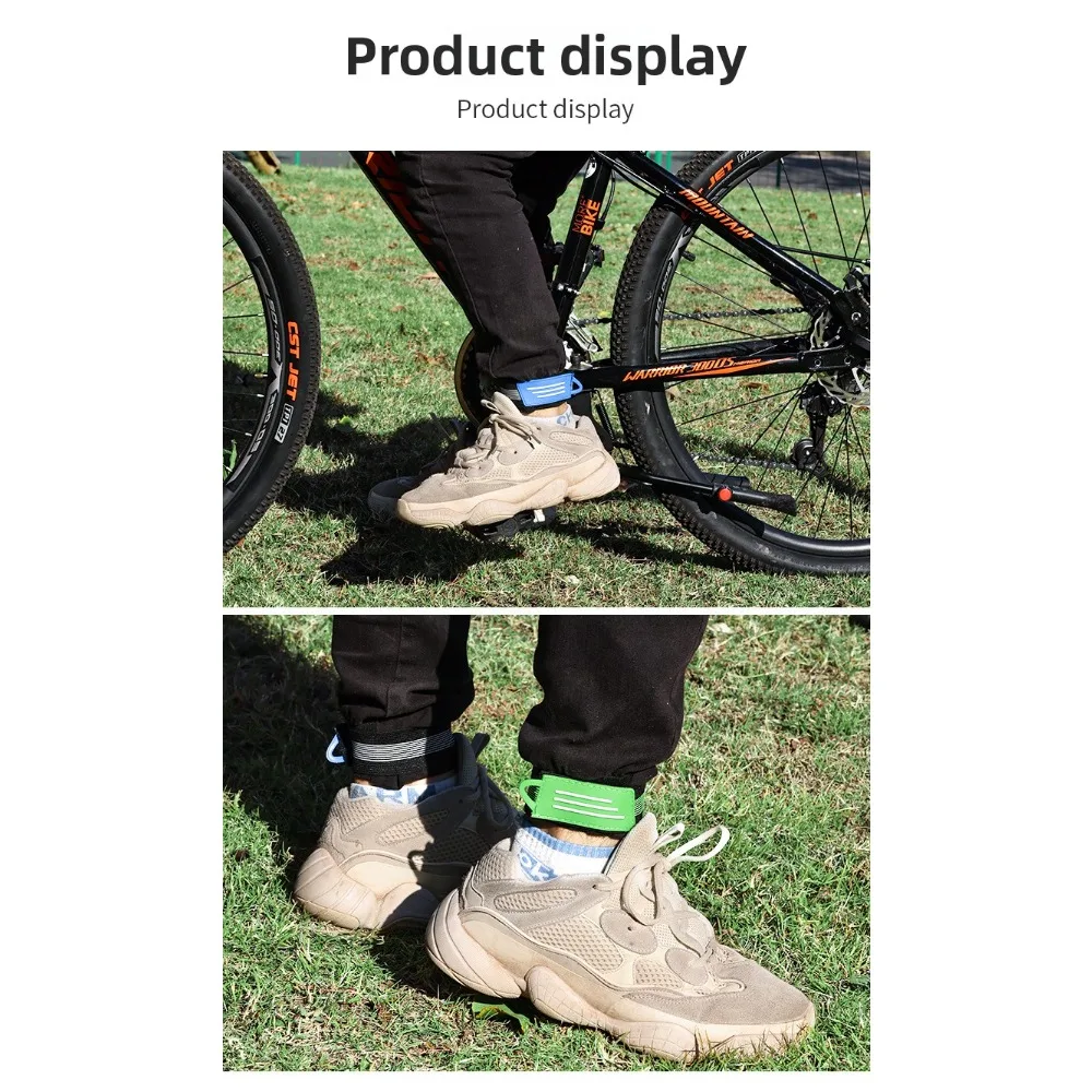 2 Stück Mountainbike-Hosenträger, Beinbänder, Befestigungsbänder, Fahrrad-Gamaschenbänder – Detail 8
