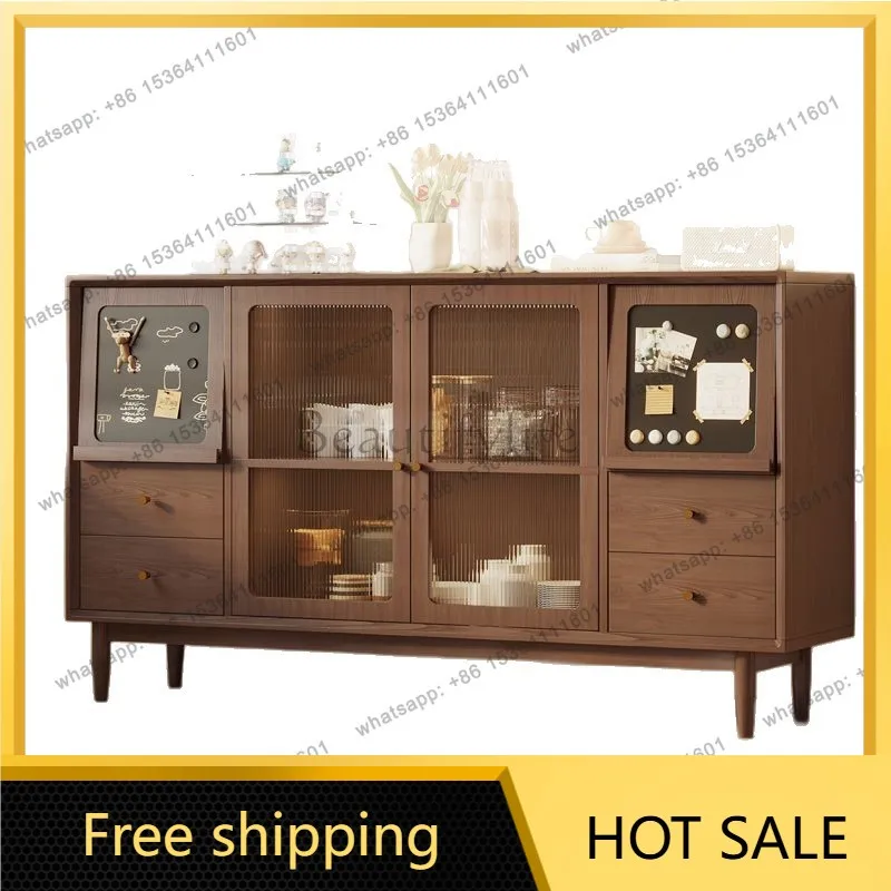 Zj. Restaurant Kitchen Floor-to-ceiling locker integrated dining side cabinet against the wall