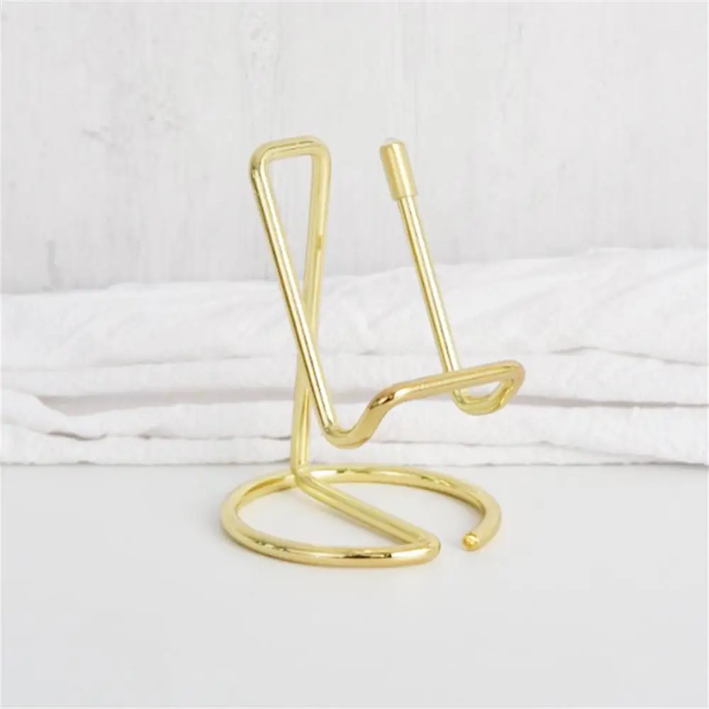 1/2/4PCS Business Card Holder Mobile Phone Stand for Desk Cute Metal Display Holder Office Desktop Name Card Holder for Men