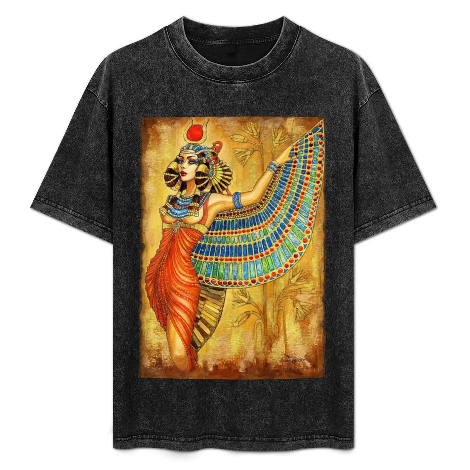 The Goddess Isis T-Shirt Simple Line Art Print Tee