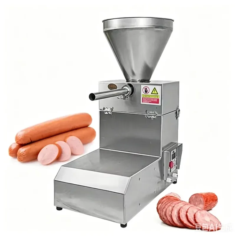 Commercial Electric Stainless Steel Automatic Sausage Filler Machine for Meat Processing Kitchen Equipment High Efficiency