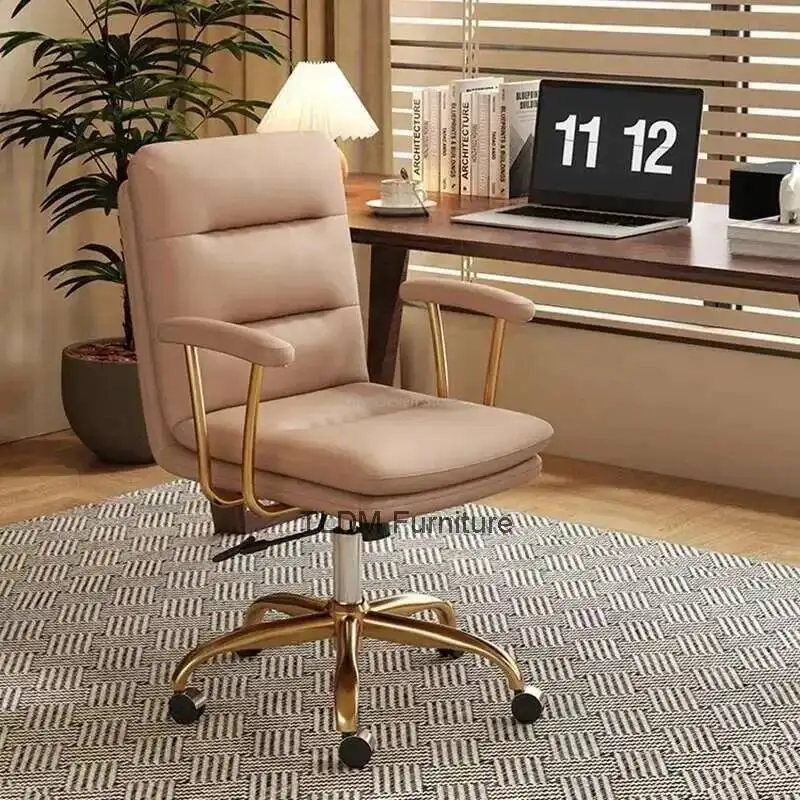 Sillas Leather Office Chair Weightless Comfy Oficina Relaxing Individual Reclining Chaise Design De Person Gaming Rotating