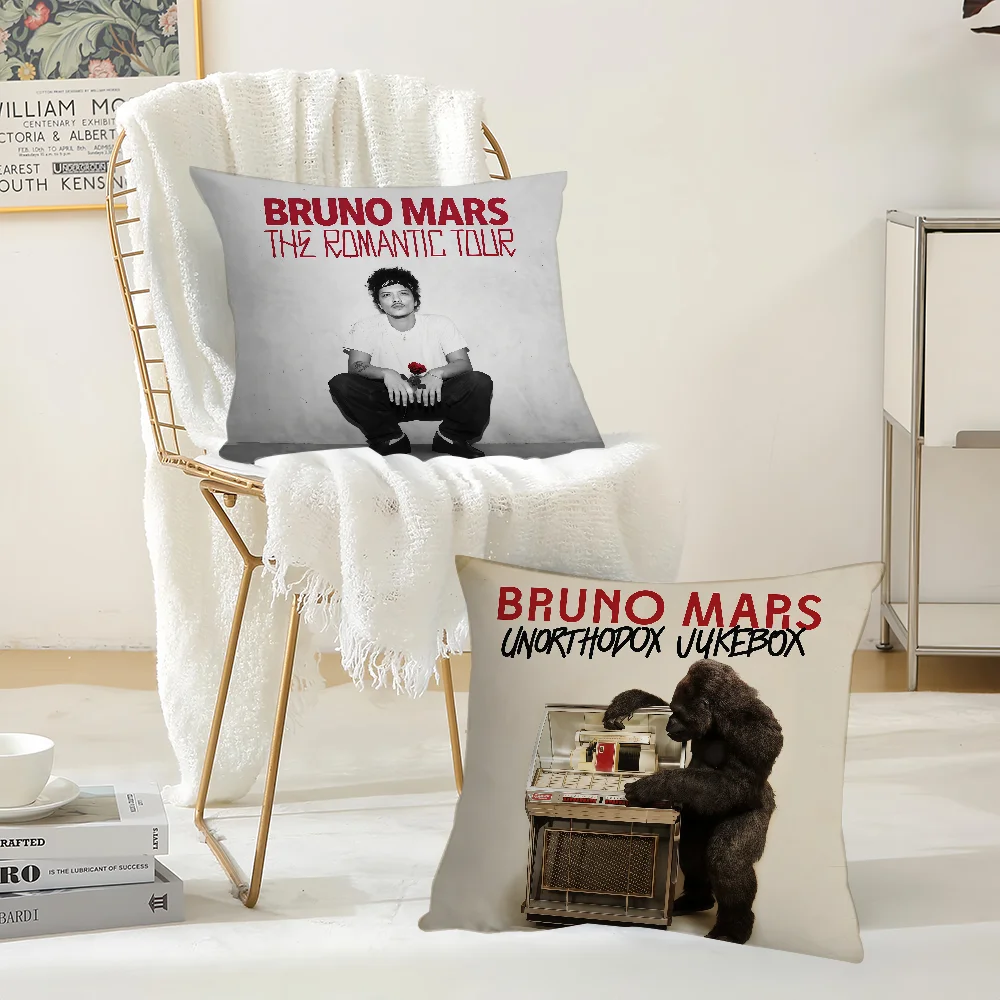 American singer B-Bruno M-Mars Pillow Case Office Cushions Suitable For Sofa Car Bedroom Decorative Cushion Cover