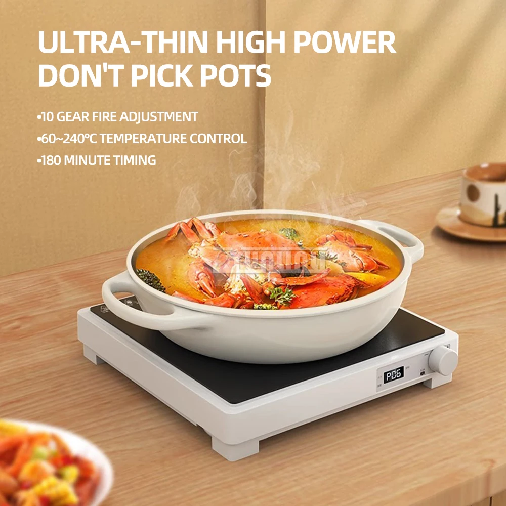 2000W Electric Ceramic Stove Portable Infrare Heating Furnace Multifunction Tea Boiling Stove