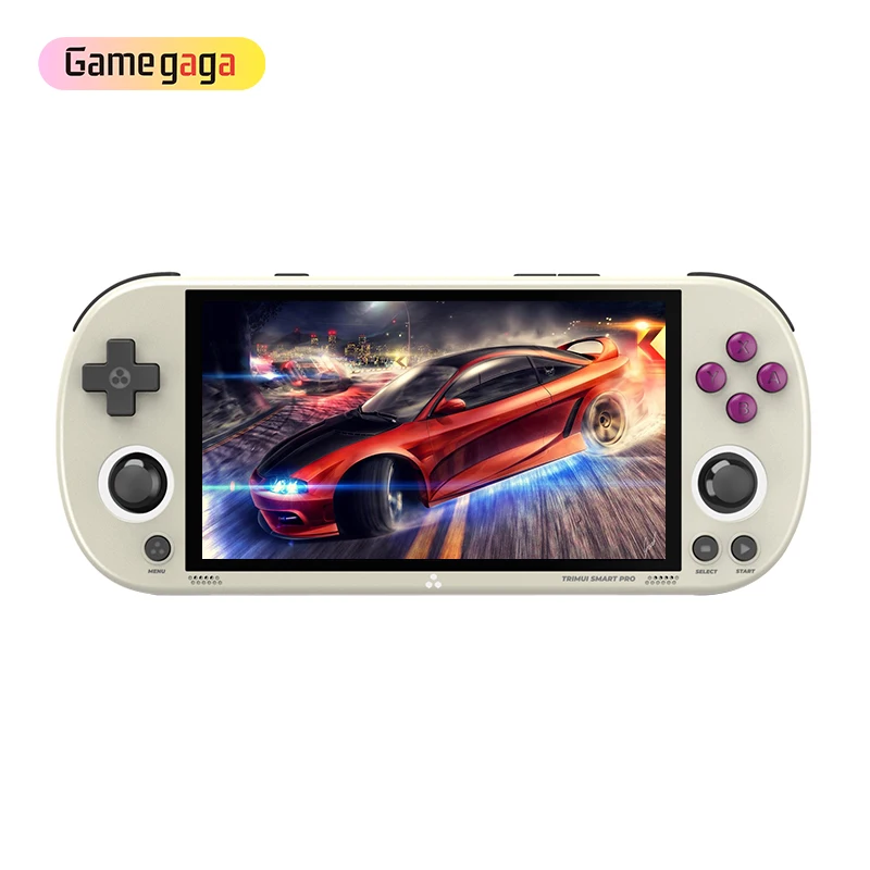 A Trimui Smart Pro 4.96 Inch Screen Handheld Gaming Console Open Source Pocket 26 Simulators Retro Video Games Console